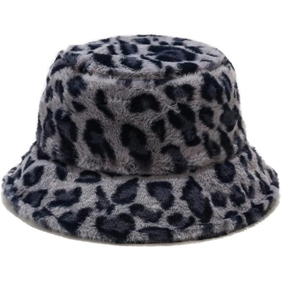 Women\'s Winter Faux Fur Fuzzy Warm Bucket Hat